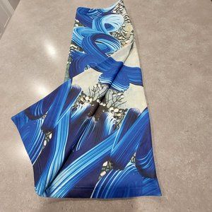 MACCINE Women's Graphic Print Bodycon Pencil Midi Skirt - Blues - Size 8 (Med)